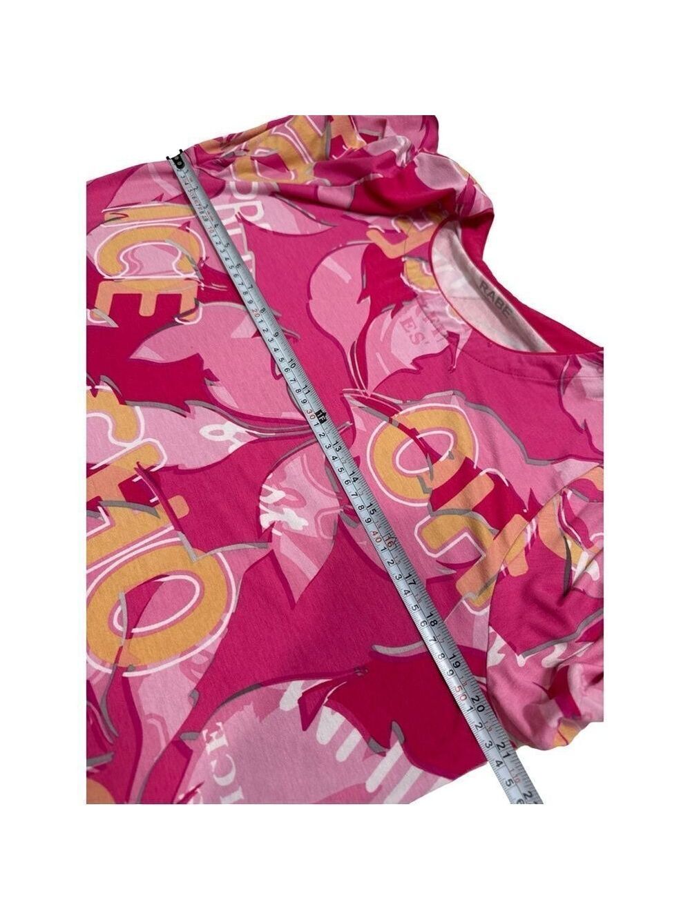 Rabe Magenta Floral Print Top. - Picture 8 of 9